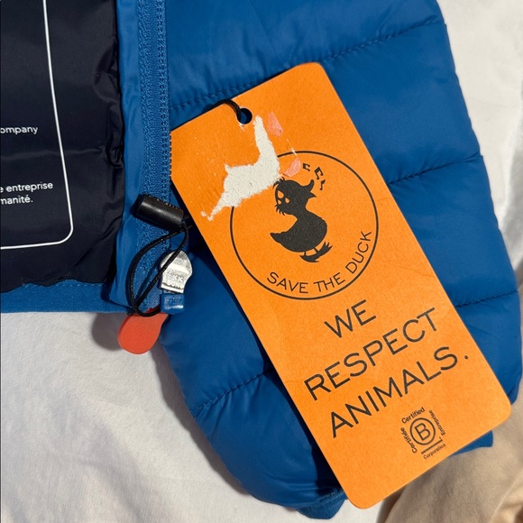 SAVE THE DUCK Youth ‘Age 10’ Vibrant Blue Jacket NWT! - Picture 5 of 10